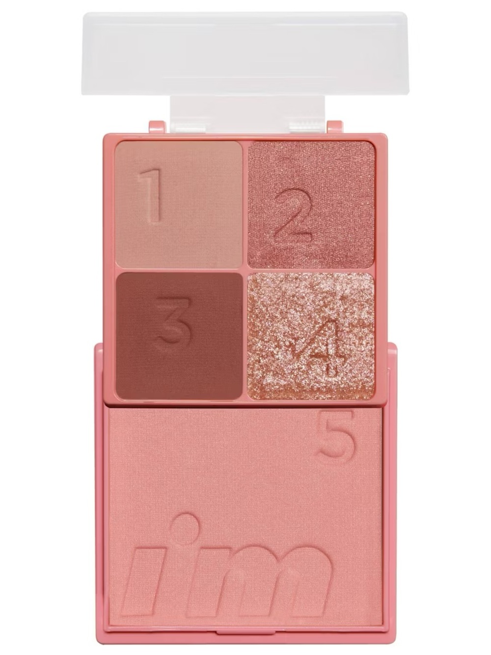 I'm Meme 04 Glam Rose Multi Cube Palette- mute tone rosy palette, shadows, blush